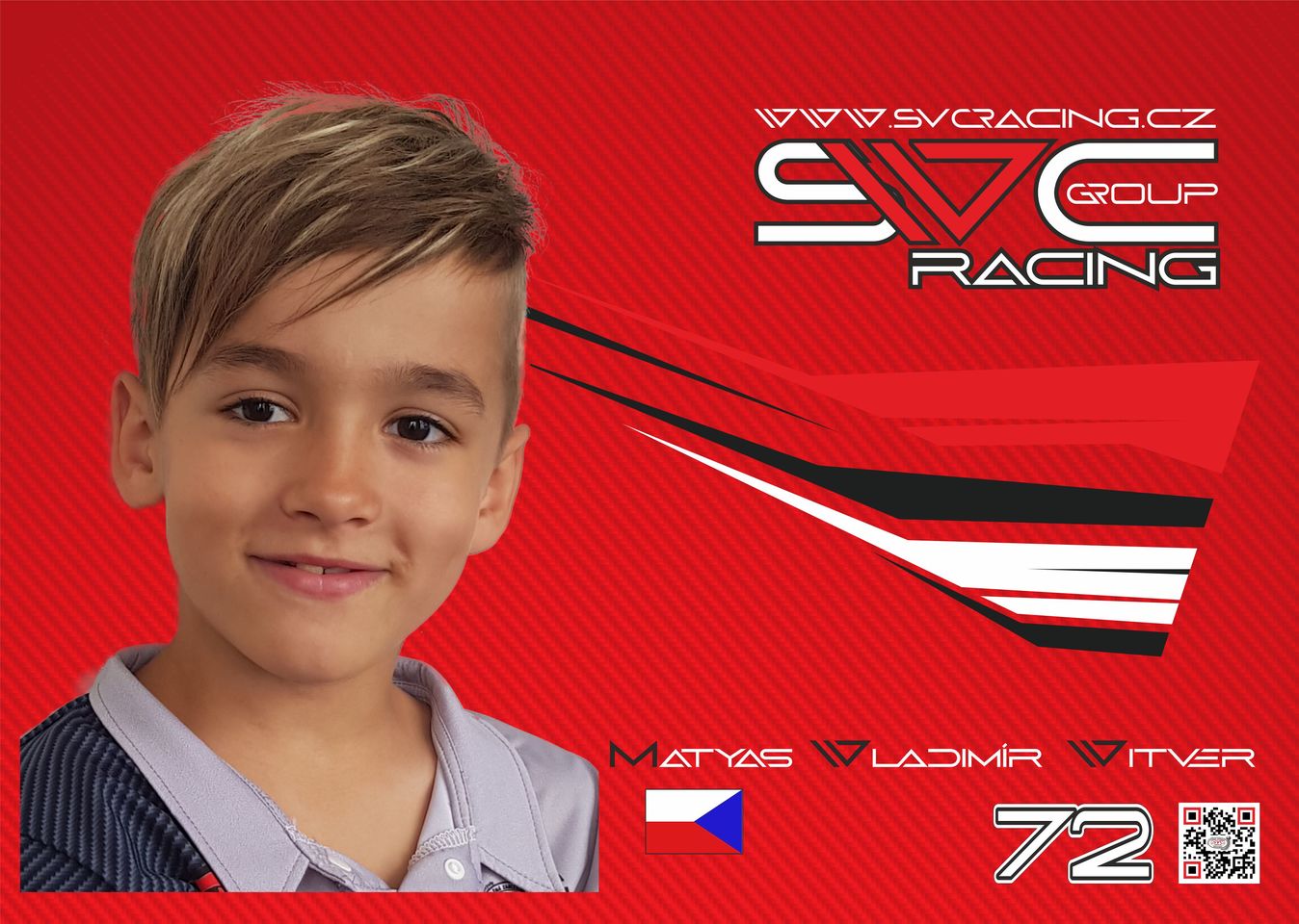 Matyas Vitver pilot kart + motokáry SVC Group výrobce Tažné zařízení