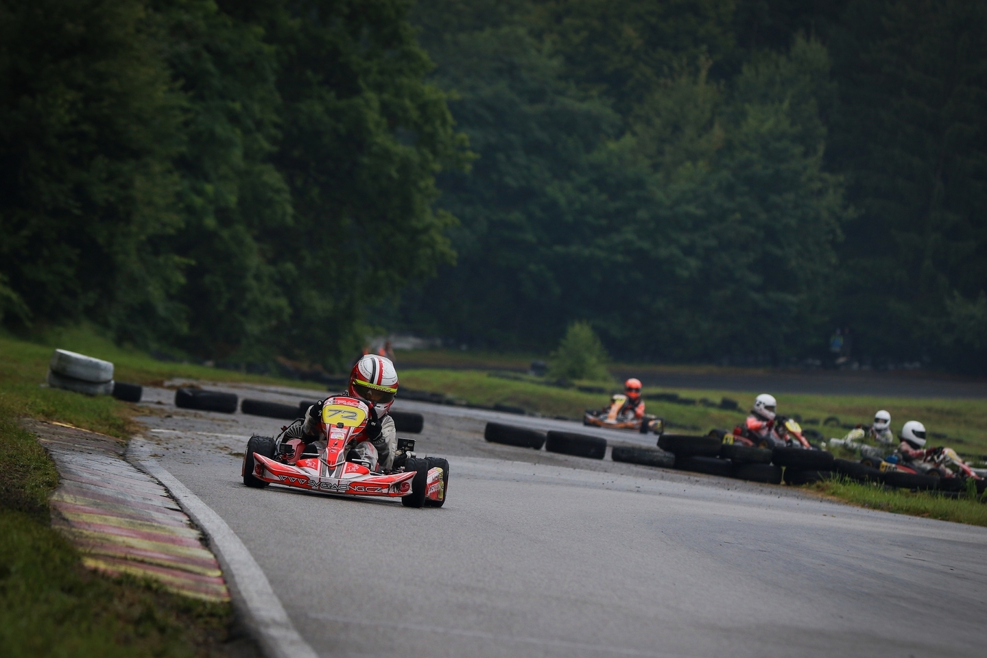 5 závod MČR v kartingu na trati zvané české zelené peklo v Písku.