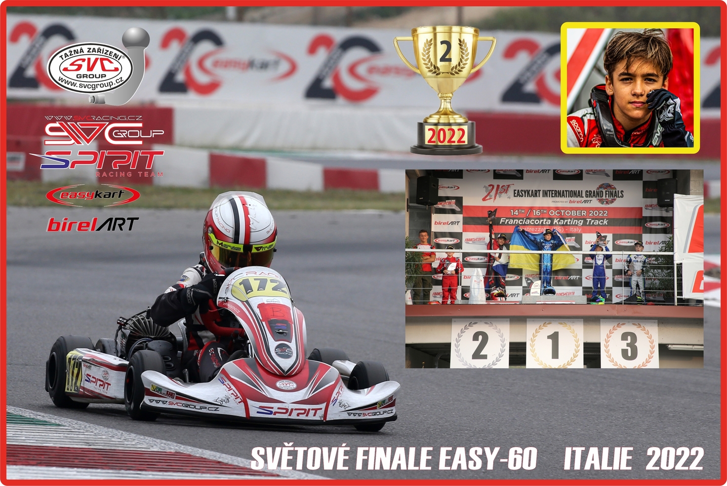 Matyas Vitver světové finale kart italské Franciacorta 2022