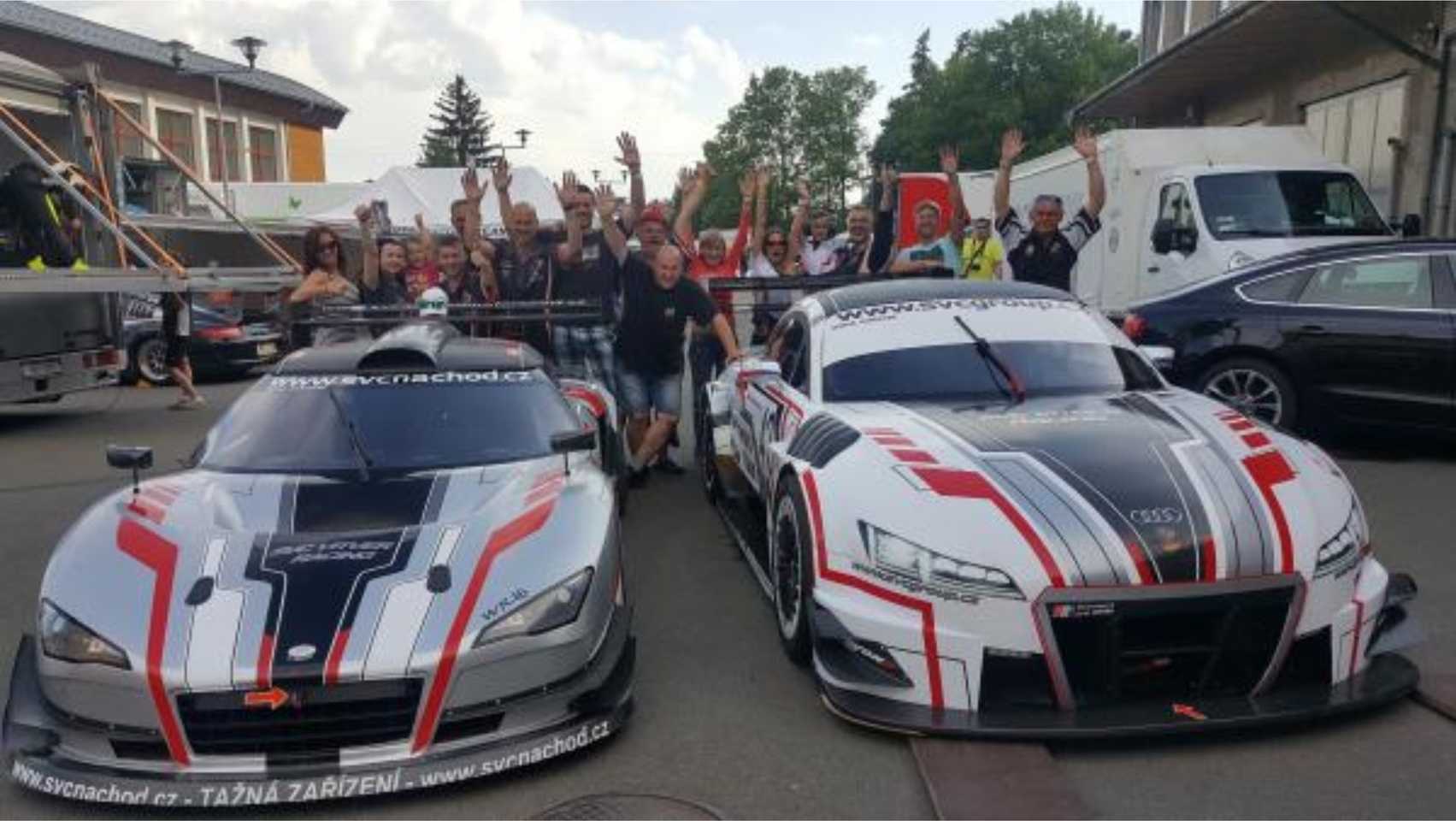Závodní auto lotus WR 9 a audi WTTR DTM konstrukce svc-group- Vladimír Vitver