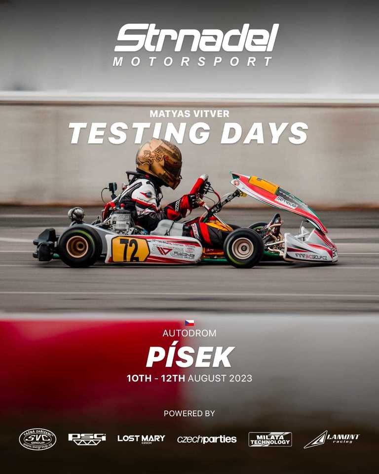 Víkendový test, příprava na závod Czech Open Kart 9-13.08.2023