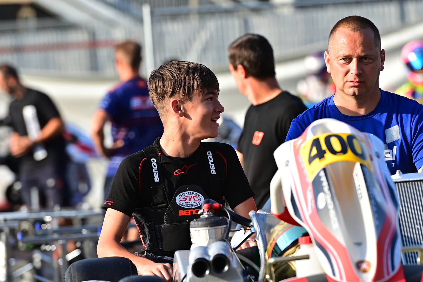 Matyas Vitver Go Kart WSK Franciacorta Partner SVC GROUP výrobce tažné zařízení Strnadel Motorsport