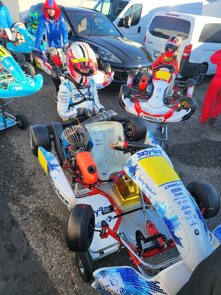 BABY RACE Matyas Vitver Motokáry Go Kart WSK Italie