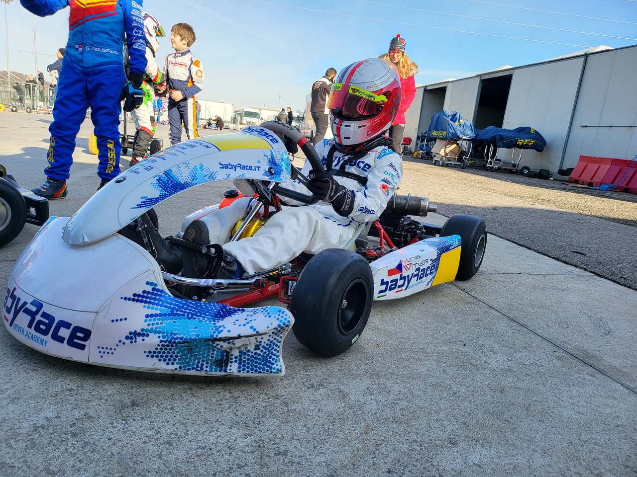 BABY RACE Matyas Vitver Motokáry Go Kart WSK Italie