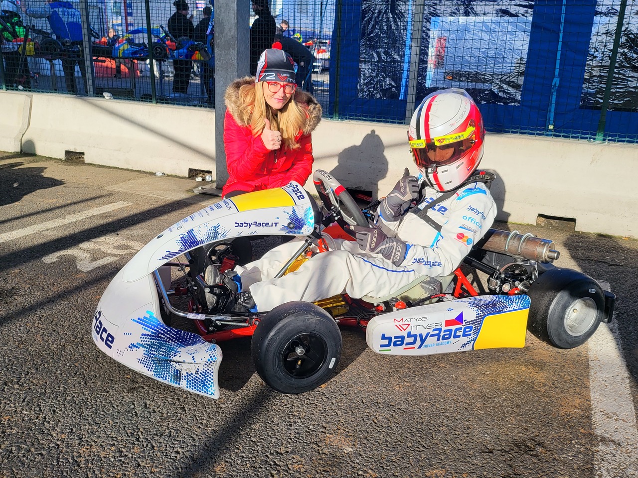 BABY RACE Matyas Vitver Motokáry Go Kart WSK Italie