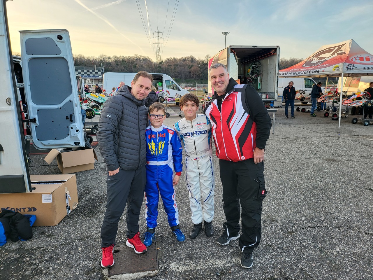 BABY RACE Matyas Vitver Motokáry Go Kart WSK Italie