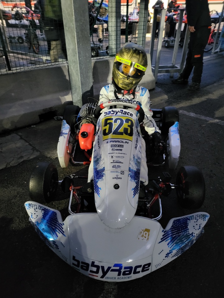 BABY RACE Matyas Vitver Motokáry Go Kart WSK Italie
