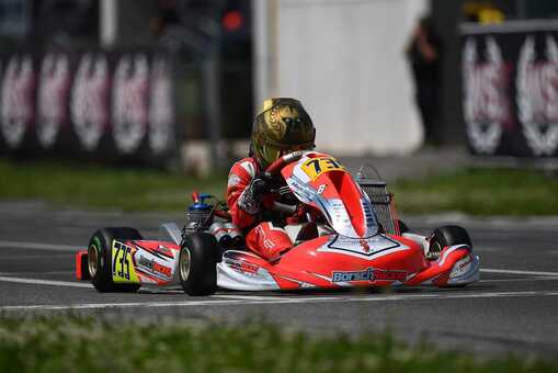 Matyas Vitver motokára karting 2024 Ambasador SVC GROUP tažné zařízení