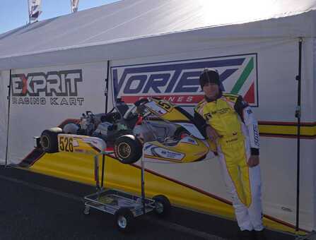 Matyas Vitver motokára karting 2024 Ambasador SVC GROUP tažné zařízení