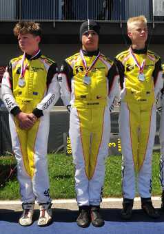 Matyas Vitver motokára karting 2024 Ambasador SVC GROUP tažné zařízení