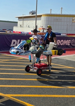 Matyas Vitver motokára karting 2024 Ambasador SVC GROUP tažné zařízení