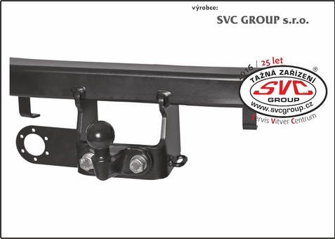 Tažné zařízení a přírubový čep SVC10
Tento systém je určený pro vozidla s vyšší užitnou hmotností a to jak na podélné, tak i svislé zatížení.
Jeho využití je především u tažných zařízení určených pro dodávková velká MPV+SUV vozidla.  