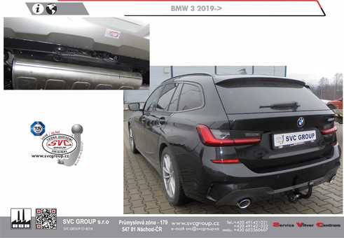 Tažné zařízení BMW 3 sedan a Kombi 03/2019 ->
Maximální zatížení 100 kg
Maximální svislé zatížení bottom kg
Katalogové číslo 1.002-485