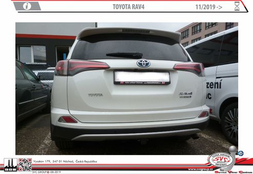 Tažné zařízení Toyota RAV-4 2018
Maximální zatížení 120 kg
Maximální svislé zatížení bottom kg
Katalogové číslo 003-486