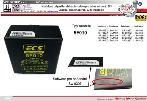 Modul originální elektroinstalace 5F010 - ECS
