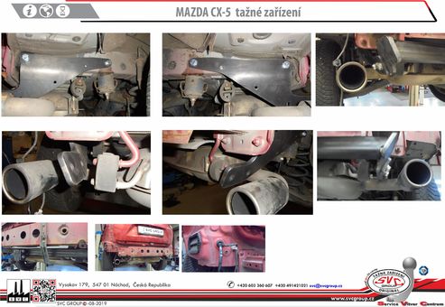 Tažné zařízení Mazda CX 5 2011-> a 2017->
Maximální zatížení 120 kg
Maximální svislé zatížení bottom kg
Katalogové číslo 003-495