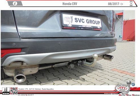 Tažné zařízení Honda CR-V
Maximální zatížení 100 kg
Maximální svislé zatížení bottom kg
Katalogové číslo 002-487