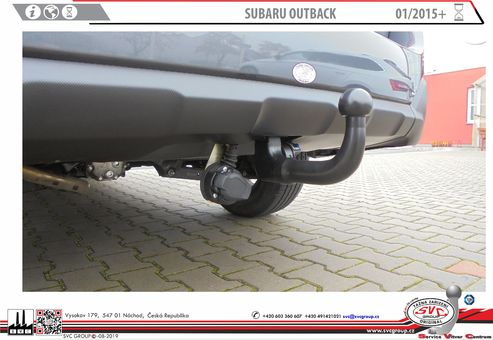 Tažné zařízení Subaru Outback
Maximální zatížení 120 kg
Maximální svislé zatížení bottom kg
Katalogové číslo 003-489