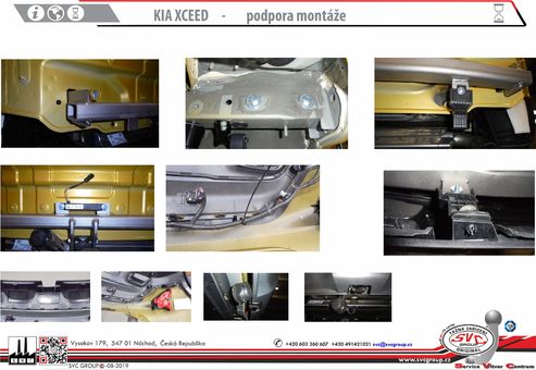 Tažné zařízení Kia X Ceed
Maximální zatížení 100 kg
Maximální svislé zatížení bottom kg
Katalogové číslo 002-490