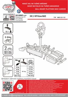 Nosič kol SVC VIP 2 Vision Race 2020