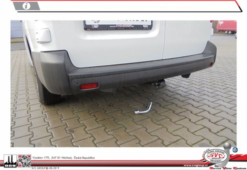 Tažné zařízení Opel Vivaro  Zafira 2016 -
Maximální zatížení 120 kg
Maximální svislé zatížení bottom kg
Katalogové číslo 002-417