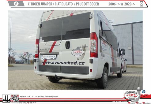 Obytná vozidla Citroen Jumper
Maximální zatížení 3000 kg
Maximální svislé zatížení 150 kg
Katalogové číslo 004-020