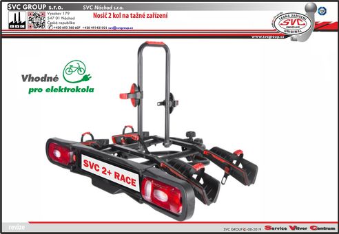 Nosič kol na tažné zařízení SVC 2 Race  - Pro 2 Elektro/Kola
