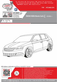 Tažné zařízení Škoda Fabia Monte Carlo a RS 2018
Maximální zatížení 85 kg
Maximální svislé zatížení bottom kg
Katalogové číslo 003-374
