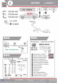 Tažné zařízení Seat Arona
Maximální zatížení 90 kg
Maximální svislé zatížení middle_bottom_prep kg
Katalogové číslo 001-474