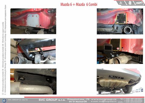 Tažné zařízení Mazda 6 2012
Maximální zatížení 100 kg
Maximální svislé zatížení bottom kg
Katalogové číslo 002-500