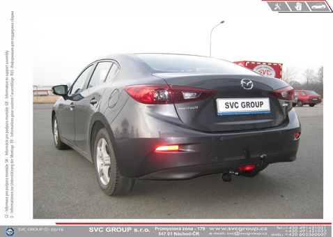 Tažné zařízení Mazda 3 sedan 2013
Maximální zatížení 110 kg
Maximální svislé zatížení bottom kg
Katalogové číslo 001-452