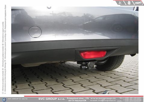 Tažné zařízení Mazda 3 Sedan 2013
Maximální zatížení 110 kg
Maximální svislé zatížení bottom kg
Katalogové číslo 002-452