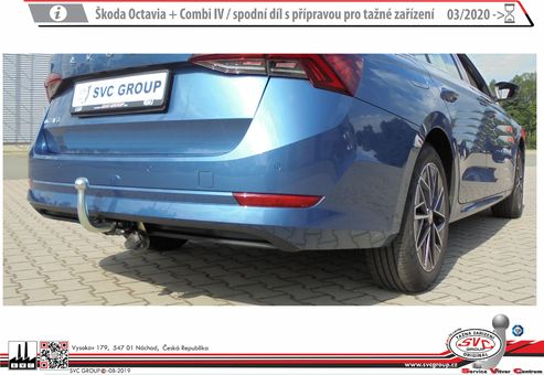 Tažné zařízení Škoda Octavia  IV s přípravou
Maximální zatížení 115 kg
Maximální svislé zatížení middle_bottom_prep kg
Katalogové číslo 6.002-350