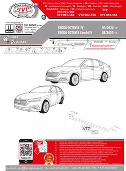 Tažné zařízení Škoda Octavia  IV s přípravou
Maximální zatížení 115 kg
Maximální svislé zatížení middle_bottom_prep kg
Katalogové číslo 6.002-350