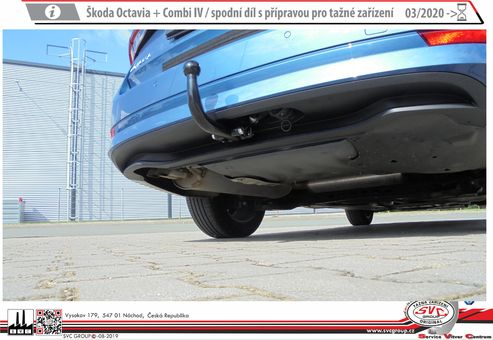 Tažné zařízení Škoda Octavia  IV s přípravou
Maximální zatížení 115 kg
Maximální svislé zatížení middle_bottom_prep kg
Katalogové číslo 6.001-350
