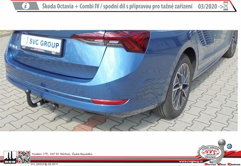 Tažné zařízení Škoda Octavia  IV s přípravou
Maximální zatížení 115 kg
Maximální svislé zatížení middle_bottom_prep kg
Katalogové číslo 6.003-350