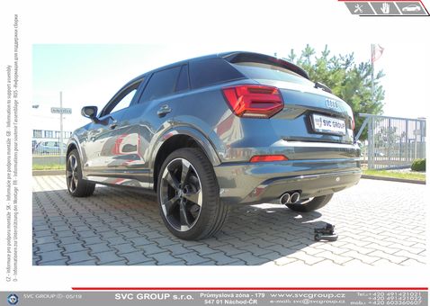 Tažné zařízení Audi Q2 2016 -
Maximální zatížení 115 kg
Maximální svislé zatížení middle_bottom_prep kg
Katalogové číslo 7.003-350