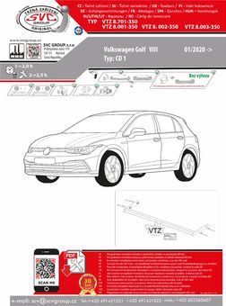 Tažné zařízení VW Golf VIII 2020 -
Maximální zatížení 115 kg
Maximální svislé zatížení middle_bottom_prep kg
Katalogové číslo 9.001-350