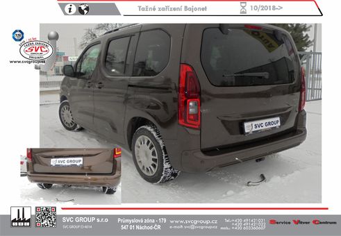 Tažné zařízení Toyota Proace Verso 2019-
Maximální zatížení 95 kg
Maximální svislé zatížení bottom kg
Katalogové číslo 102-229