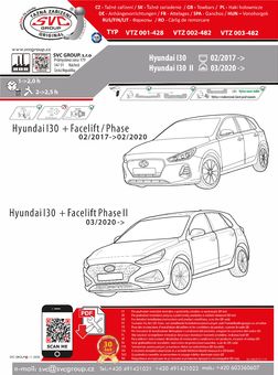 Tažné zařízení Hyundai i30 2020-
Maximální zatížení 95 kg
Maximální svislé zatížení bottom kg
Katalogové číslo 001-482