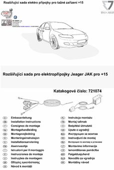 Rozšiřující sada pro +15  v auto zásuvkách Jeager v auto zásuvce