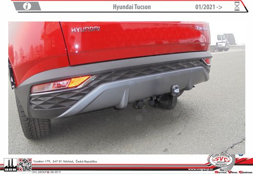 Tažné zařízení Hyundai Tucson N- Line 2021
Maximální zatížení 105 kg
Maximální svislé zatížení bottom kg
Katalogové číslo 003-509
