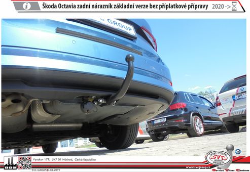 Tažné zařízení Škoda Octavia IV bez přípravy
Maximální zatížení 115 kg
Maximální svislé zatížení middle_bottom_prep kg
Katalogové číslo 001-502