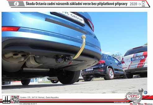Tažné zařízení Škoda Octavia IV bez přípravy-
Maximální zatížení 120 kg
Maximální svislé zatížení bottom kg
Katalogové číslo 002-502