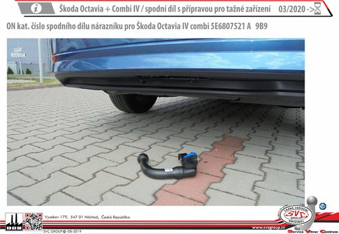 Tažné zařízení Škoda Octavia Scout  IV
Maximální zatížení 115 kg
Maximální svislé zatížení middle_bottom_prep kg
Katalogové číslo 6.003-350