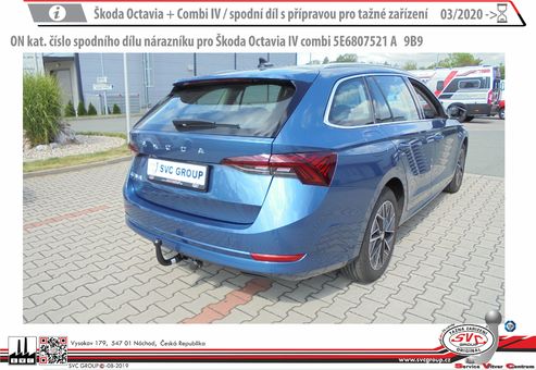 Tažné zařízení Škoda Octavia Scout  IV
Maximální zatížení 115 kg
Maximální svislé zatížení middle_bottom_prep kg
Katalogové číslo 6.003-350