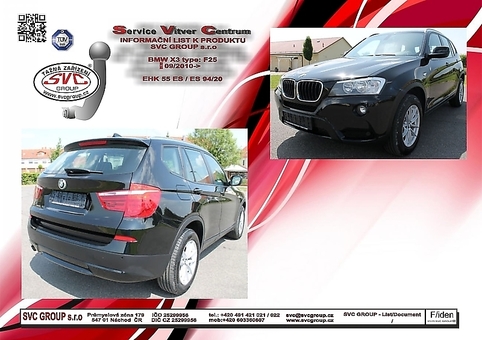 Tažné zařízení BMW X4   2014 -
Maximální zatížení 115 kg
Maximální svislé zatížení bottom kg
Katalogové číslo 001-504