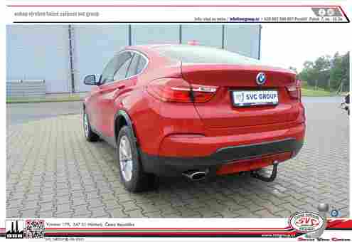 Tažné zařízení BMW X4   2014 - 2018
Maximální zatížení 115 kg
Maximální svislé zatížení bottom kg
Katalogové číslo 003-504