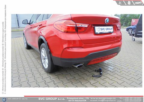 Tažné zařízení BMW X4   2014 - 2018
Maximální zatížení 115 kg
Maximální svislé zatížení bottom kg
Katalogové číslo 003-504