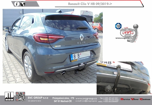 Tažné zařízení Renault Clio V
Maximální zatížení 63 kg
Maximální svislé zatížení bottom kg
Katalogové číslo 053-701